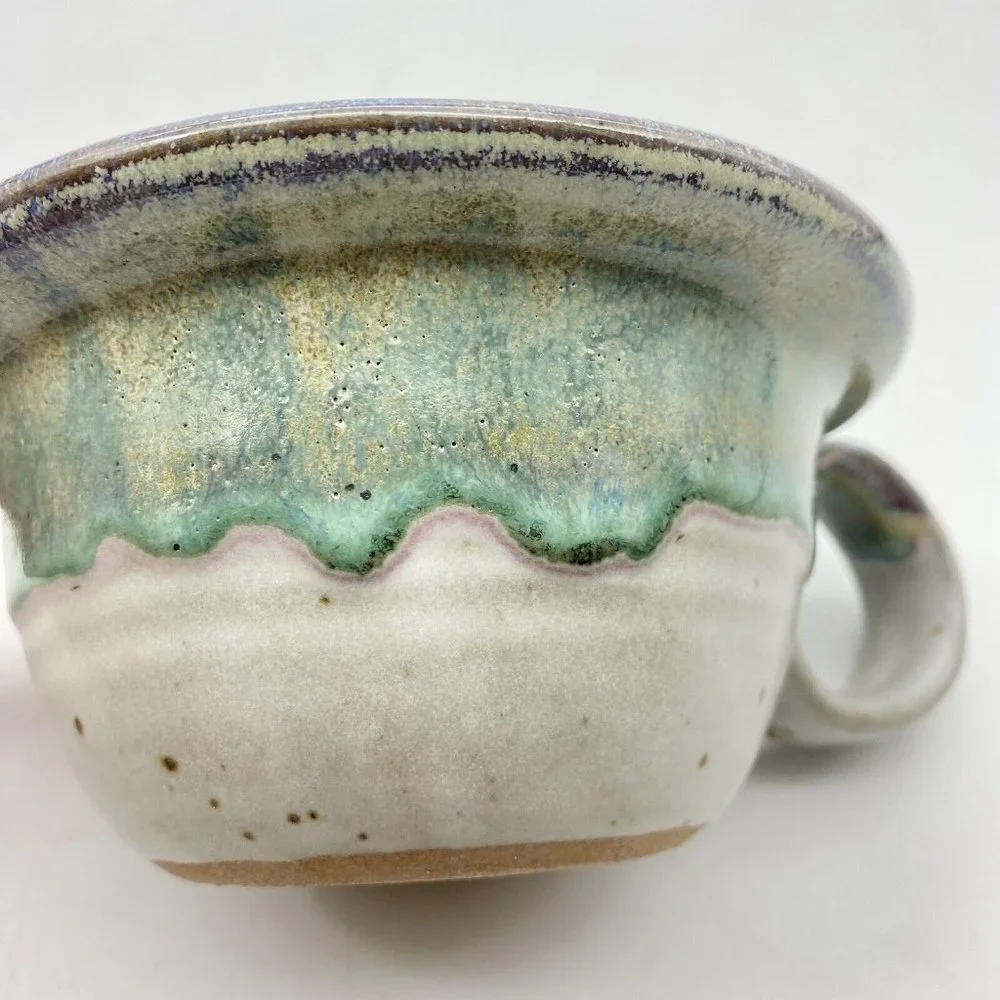 Vintage Sauk Mountain Pottery Chamberstick Candle Holder SMP TN Studio‎ Folk Art